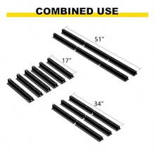 Heavy Duty Garage Ceiling Storage Rack System Overhead Bin Storage Rails Adjustable Tote Rack With 176 Lbs Capacity 4 Pack For 3 Binsgift - Black - View 2