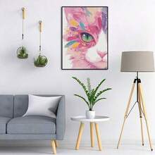 1幅5D DIY钻石画，星空彩虹猫，手工DIY钻石刺绣，无框，客厅卧室装饰，送给妈妈的礼物 - 查看 4