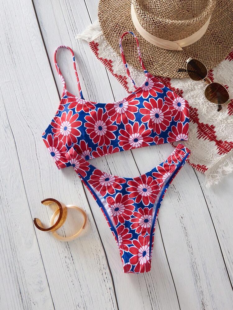 Bộ bikini 2 mảnh nhiều màu sắc thời thượng mùa Xuân/Hè 2026, họa tiết ngẫu nhiên, thiết kế gợi cảm, bộ bikini được yêu thích, phù hợp cho kỳ nghỉ biển và tiệc bể bơi. - Nhiều màu - Xem 4