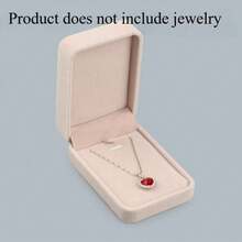 1 pièce Boîte de rangement pour bijoux en velours, organisateur de bijoux rose, convient pour la maison, peut ranger les colliers, bracelets, bracelets joncs, bagues, boucles d'oreilles et autres bijoux, emballage cadeau idéal pour la Saint-Valentin, la Fête des Mères, la Fête des Pères, Noël, anniversaire, Thanksgiving et autres fêtes - Multicolore - Voir 36