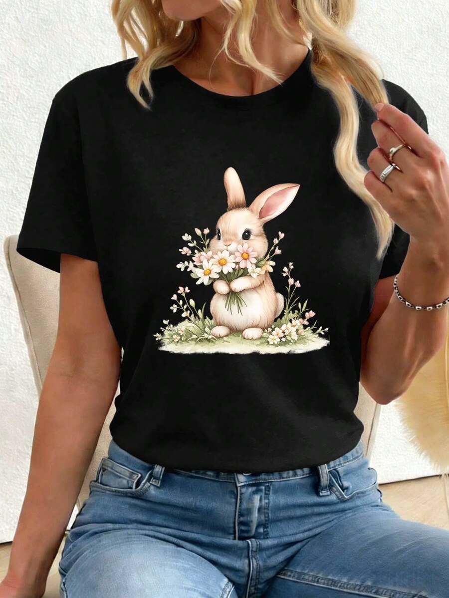 Women T-Shirts - Black - View 1