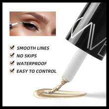 Glitter Eye Accent Pen Champagne Gold, Shimmer Decoration Tool For Eye Styling, Party Looks, Festival Wear & Daily Outfit Match - Gold - View 3