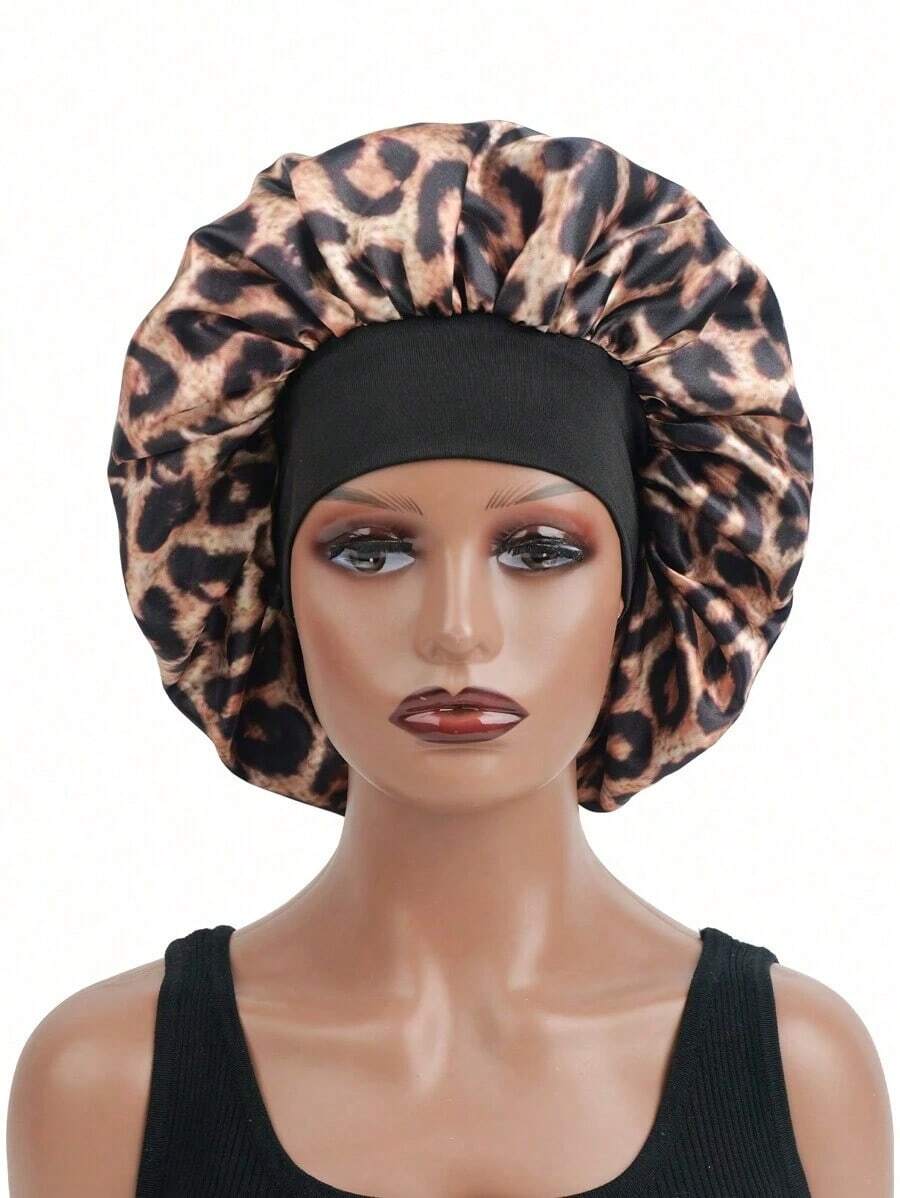 7cm Wide Elastic Fabric Sleeping Hat Wig Cap - 粉色 - 查看 1