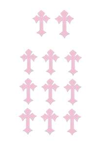 11pcs/Set Fashion Music Festival Cross Patch, Iron-On Fabric Patch, Multi-Color Stitched Cross Patch, Retro Cross Applique Decor DIY Patch, Suitable For Jeans, Hats, Shirts, Jackets, Backpacks (Random Color Mix) - Multicolor - View 15
