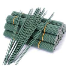 20pcs/60pcs/100pcs Super Sturdy & Non-Curling Floral Wire Stems, Suitable For Making Artificial Flower Bouquets, Preserved Rose Decorations, DIY Flower Stems & Bases - Green - View 8
