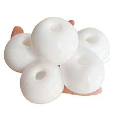 DIY Ultra-Soft Transparent TPR Hollow Ball Skin, Handmade Sticky Empty Shell Craft Toy, White Stress Relief Squishy Ball Blank For Custom Fidget Wholesale - 6cm Clear Hollow Skin (with Stopper) - View 5