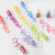 1 Set Epoxy Resin Filling Kit, Shiny Epoxy Resin Glitter Powder, Heart-Shaped Stars, Micro Beads For Nail Art, Jewelry, Keychain And Craft DIY - Multicolor - View 5
