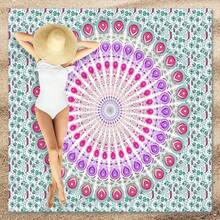 1 tấm chiếu trải biển họa tiết Mandala phong cách Bohemian, kích thước cực lớn, nhẹ và bền. Lý tưởng cho du lịch, cắm trại và dã ngoại. Kích thước cực lớn dành cho người lớn. Rất phù hợp cho bãi biển và các hoạt động ngoài trời. - B - Xem 8