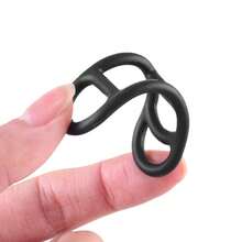 A Set Bicycle Headlights Silicone Straps Taillights Fixed Rubber Bands Riding Front Handles Seat Poles Installation Accessories - Black - View 4