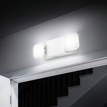 6 Pack Emergency Lights For Business, With Battery Backup, Commercial LED Emergency Exit Lighting Fixtures, AC 120/277V, With Two Square Head Adjustable, 90-Minute Backup, For Business, White - 6包 - 查看 9