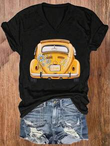 Women T-Shirts - Black - View 1