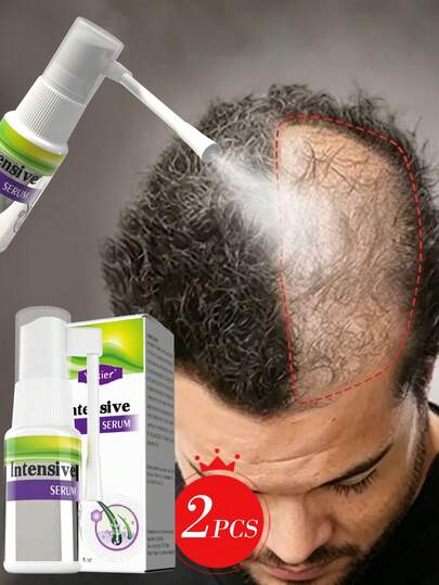 2支装生姜护发精华液，滋润秀发，强韧发丝，呵护头皮健康，令稀疏头发更显丰盈，男女皆宜。