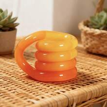 Crystal Twisting Fidget Toy, Focus Training Stress Relief With Color Change, Multicolor Sensory Tangle Decompression Toy - 溫變款扭扭樂-橘色 - 查看 9
