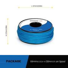1.6mm X 30m Braided Dyneema Light Cord, Ultra-Strong Abrasion Resistant UHMWPE Rope For Fishing Line, Leaders, Kites, Tent - Multicolor - View 4