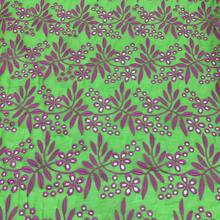 Two-Tone Embroidered Lace Fabric, 100% Cotton, 1.35m (Width) - Verde - Ver 4