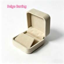 1 pièce Boîte de rangement pour bijoux en velours, organisateur de bijoux rose, convient pour la maison, peut ranger les colliers, bracelets, bracelets joncs, bagues, boucles d'oreilles et autres bijoux, emballage cadeau idéal pour la Saint-Valentin, la Fête des Mères, la Fête des Pères, Noël, anniversaire, Thanksgiving et autres fêtes - Multicolore - Voir 35