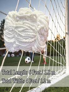 Soccer Goal Net, Sports Soccer Replacement Goal Nets Football Net Soccer Netting For Backyard Games And Training For Adults And Youth Soccer Practice, White - Multicolor - View 8