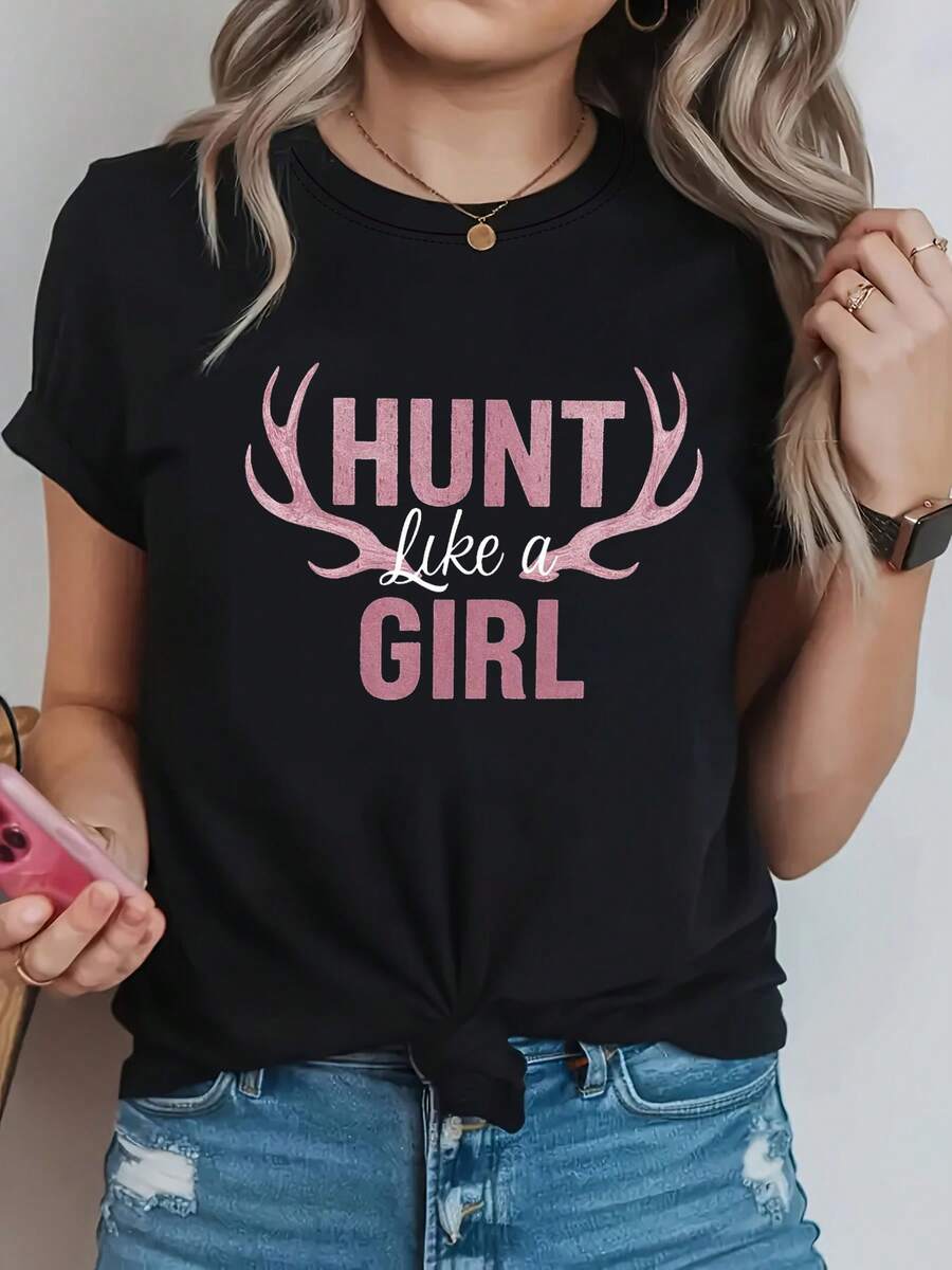 Women T-Shirts - Black - View 1