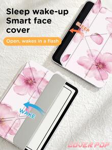 粉色樱花图案保护套，兼容 iPad Air 4/5 10.9 英寸、7/8/9 代 10.2 英寸、(A16) 11 英寸（第 11 代，2025 年款），内置 Apple Pencil 插槽，兼容三星 Galaxy Tab A9 11 英寸、Tab A9 8.7 英寸，可爱风格，适合返校季、情人节等场合，超酷炫的暑假图案。 - 彩色 - 查看 6