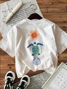 Plus Size T-Shirts - White - View 3