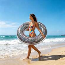60# Thickened PVC Inflatable Swim Ring With Sequin Cartoon Design, Armpit Swim Ring, Lifebuoy, Summer Beach Swimming Pool Party Water Sports Swim Ring - Inflatable Swimming Ring - View 10