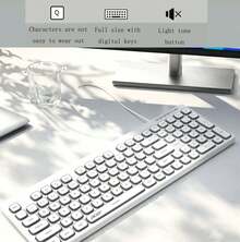 Acer OKR219 Wired Quiet Keyboard: Suitable For Office Use, Quiet Operation, And Compatible With Laptops, Phones, And Tablets. - View 3