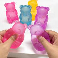 1/4pcs Teddy Bear Candy Ball Squeeze Toy Anxiety Relief Sensory Stress Relief Slow Rebound Squeeze Toy For Kids Adults Birthday Party Gift Bag Filler Minimalist Exquisite Atmospheric Malt Filling Sensory Game Squeezy Toy MJWU - Aurora - 查看 5