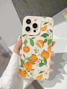 1pc Lemon Pattern Shockproof Thick Phone Case Compatible With IPhone 16/11/16pro/16plus/16promax/16e/15Promax/13/14/12/XS/XR/7G/8P, Galaxy S25/S25PLUS/S25 Ultra/A16/A36/A26/A56/A50/A12/A32/A52/A72/A51/A21S/A13/A14/S24/S24PLUS/S24Ultra,S22/A52/A53/A54/A55S23, 11/12Pro/12/12X/13Pro/14Pro/15Pro/, 10/9/Note9/12c/Note11pro/Note8Pro - Multicolor - View 4