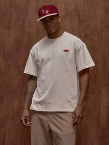 Musero Oversized Short Sleeve Graphic T-Shirt / Spring And Summer - Black - View 2
