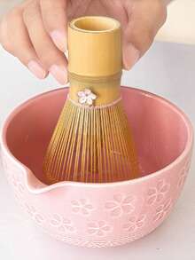 1个手工蝴蝶结金色竹制抹茶筅，传统日式抹茶筅 - 有机竹制抹茶筅 - 彩色 - 查看 3