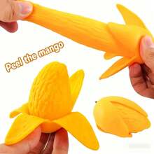 1 món đồ chơi bóp hình xoài mềm dẻo, đồ chơi giảm căng thẳng, đồ chơi bóp trái cây chân thực giúp giảm áp lực. - Nhiều màu - Xem 2