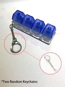 1 pezzo Portachiavi a forma di tastiera - Tasto di digitazione, Giocattolo antistress portatile e leggero, adatto per dattilografi, giocatori, sollievo dallo stress creativo, 9 tasti da premere per musica meccanica, ideale come portachiavi per auto, ufficio e viaggio, unisex, anello per dita, portachiavi rilassante e concentrante, regalo per compleanni, feste e vacanze - Multicolore - Visualizzare 20