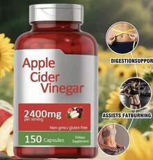 Horbäach Apple Cider Vinegar Capsules – 2400mg Per Serving – High-Potency ACV From Fermented Apples – 150 Capsules – Non-GMO, Gluten-Free, Quick Release - 3 - View 2