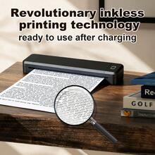 Marklife X8 Thermal Label Printer, Mini Portable Inkless Wireless Printer, Bluetooth Self-Adhesive Label Printer, Compatible With IOS And Android, Supports 210~216mm Thermal Paper/Tattoo Paper, Suitable For School, Office, Small Business A4 Printing/Document Printing - Multicolor - View 6