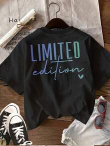 Plus Size T-Shirts - Black - View 2