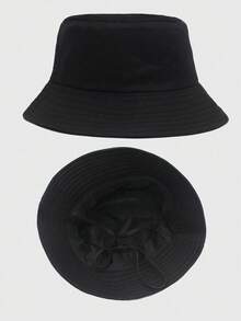 1pc Unisex Solid Color Drawstring Bucket Hat, Outdoor Travel Hiking Casual Lightweight Fashionable Sun Hat, Suitable For All Ages, Summer UV Protection - Multicolor - View 13