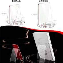 2/6 chiếc giá trưng bày sách bằng acrylic, kệ sách trong suốt, giá trưng bày truyện tranh, khung trưng bày sách acrylic, giá đỡ laptop trong suốt, giá trưng bày tạp chí. - Trong sáng - Xem 3