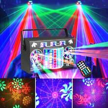 Luz de fiesta disco DJ, luz de proyección multifuncional 5 en 1 con control remoto y activación por sonido, soporte DMX512, adecuada para actuaciones en escenario, bar, KTV, fiesta de cumpleaños, boda, canto, regalo, iluminación festiva - Ver 2