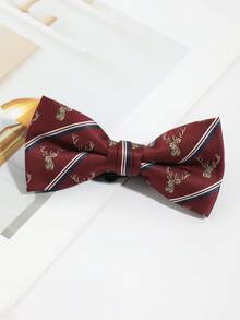 1 chiếc nơ cổ hai lớp thời trang nam họa tiết hoa mai và đầu hươu, dày dặn và đơn giản, phù hợp cho tiệc tùng, mặc hàng ngày, đi học, đi chơi, hẹn hò, phối cùng áo sơ mi. - Nhiều màu - Xem 7