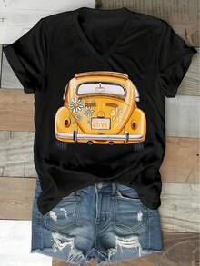 Women T-Shirts - Black - View 4
