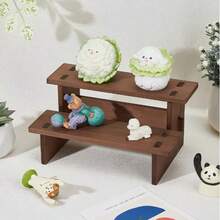 1个木制桌面手镯耳环架，娃娃展示架，大容量珠宝收纳架 - 米色 - 查看 5