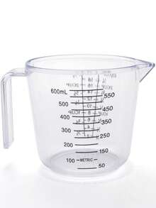 1pc/3pcs Transparent Measuring Cups, 150ml 300ml 600ml Clear Baking Measuring Cup, Commercial & Household Coffee Measure Cup With Scale, Large Capacity Baking Measurement Tool, Heat-Resistant, For Flour, Milk Tea - White - View 12