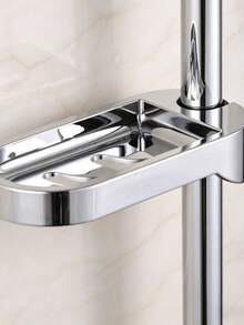 Khay đựng xà phòng mạ 25mm, hộp đựng xà phòng bằng nhựa 25mm gắn trên thanh treo rèm tắm, thanh treo rèm tắm trượt bằng nhựa ABS mạ, khay đựng xà phòng phòng tắm. - nhiều màu - Xem 5