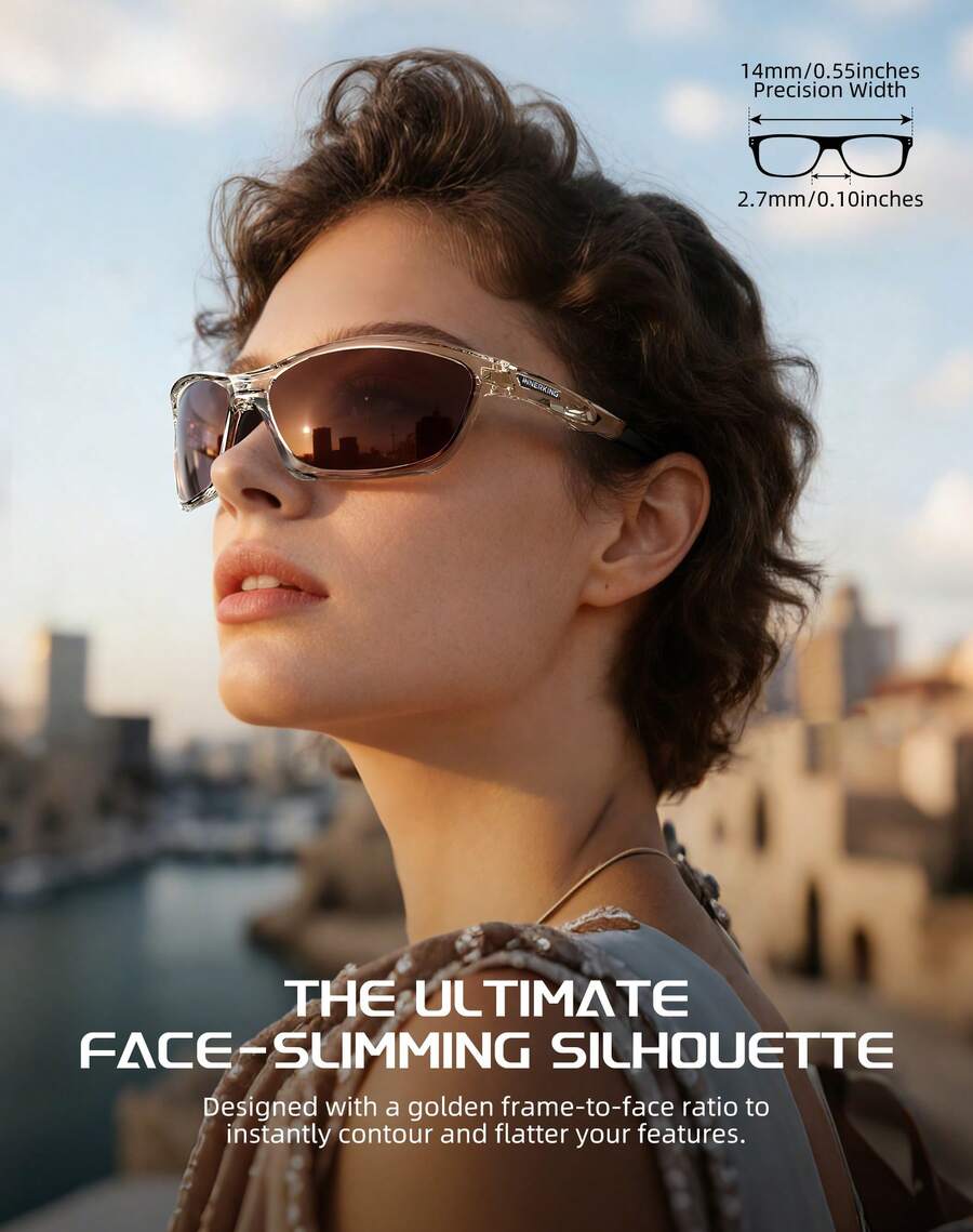 InnerKing Outdoor Sports Goggles,Running Glasses UV Protection, Cycling Glasses, Hiking Unisex. - 紫色 - 查看 1