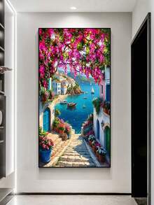 1 套 30x40cm/11.8x15.7 英寸 DIY 钻石画套装，无框，美丽风景，混合颜色，风景主题，所有季节，适用于家居装饰、客厅、玄关、卧室和可爱的艺术品 - 彩色 - 查看 16