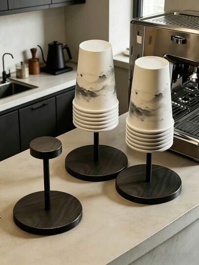 Estante portavasos, estante de secado ahorra espacio, estante de almacenamiento para encimera de cocina, artículo esencial del hogar, accesorio de almacenamiento del hogar, estante para tazas de café adecuado para bar, cafetería, hogar y oficina, estante de almacenamiento estable para encimera