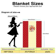 1pc Cartoon Funny Print Flannel Blanket - Soft & Comfortable, Suitable For Outdoor, Travel, Camping, Sofa, Bedding - Modern Cute Cartoon Minimalist Print, Comfortable Bedding Accessory For All Seasons, Versatile - Multicolor - View 13