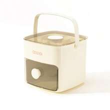 48-Cube Ice Maker With Lid, Includes Tray And Ice Scoop. Suitable For Parties And Home Gatherings. - White - View 12