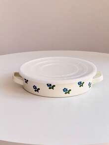 Style nordique Ins Motif floral de lavande fraîche, s'assortit facilement à différents styles de décoration. Ensemble de café et de thé en émail de haute qualité, avec poignée en bois au design anti-brûlure, prise en main confortable et plus sûre. Matériau en émail épaissi résistant à haute température, convient pour la flamme ouverte et la plaque à induction - Bleu et Blanc - Voir 9