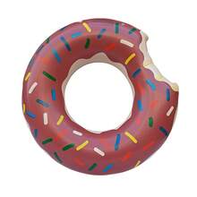 1pc Inflatable Swim Ring (PVC Material) Donut Design. This Is A Unisex Underarm Float With Multiple Style Options, Including Green, Pink, Donut Shape And Watermelon Shape. It Is An Ideal Choice For Summer Water Sports, Pool Parties, Beach Gatherings And Leisure Swimming In The Pool Or By The Sea. It Is Also A Must-Have Item For Your Summer Vacation. - Conventional - View 27